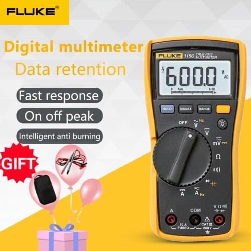Fluke 115 115C True RMS Multimeter Tester Digital Multimeter profession Portable Digital Tester