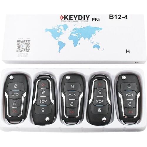 5pcs KEYDIY KD900 B Series Remote Control KD B12-3+1 Key for KD900+ Key Programmer URG200 Machine