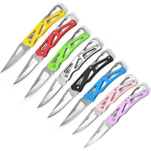 Outdoor stainless steel knife and camping folding knife stainless steel portable key knife
