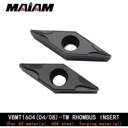 Vbmt turning tool vbmt1604 vbmt160404 vbmt160408 svub s20 cnc carbide turning tool rod insert metal insert for Ordinary steel