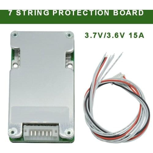 High Quality Battery Protection Board Save Energy 7S 24V 15A BMS Protections Boards With Balance For 18650 Li-ion Batteries