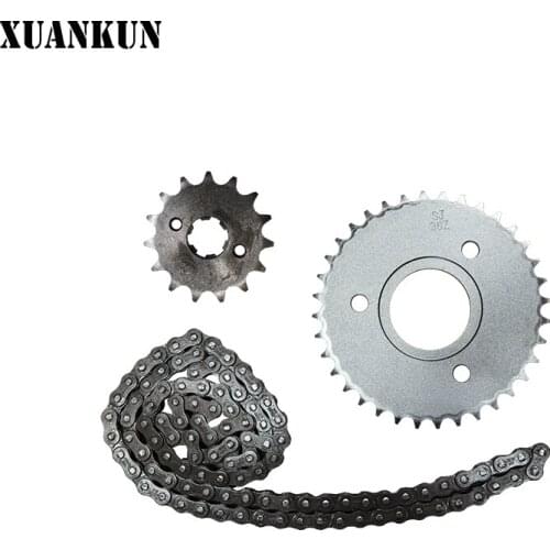 XUANKUN Motorcycle Accessories KPmini / LF150-5U Sprocket / Chain / Output Sprocket / Kit