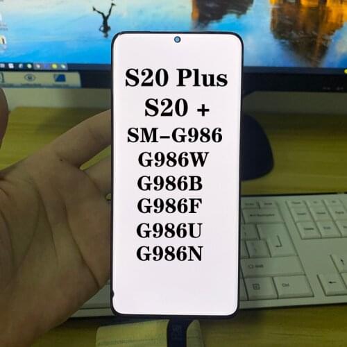 Original 6.7" Super AMOLED display touch screen For Samsung Galaxy S20 Plus G986 G986F G986B/DS lcd display With Frame screen
