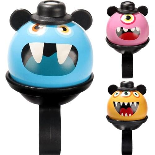 Aluminum Alloy Bicycle Bell Ring Lovely Kid Cartoon Small Upper Doll Rotatable Cycling Bell Ride Horn Alarm Bike Accessories