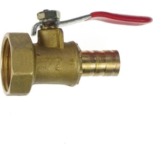 1pcs House Barbed 10-1/2" BSP Male Full Ports Brass Pipe Ball Valve