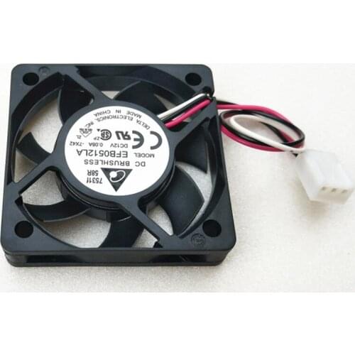 10pcs Delta EFB0512LA 5010 50MM 50*50*10MM Fan For Graphics card North and south bridge chip Cooling fan 12V 0.08A with 3pin
