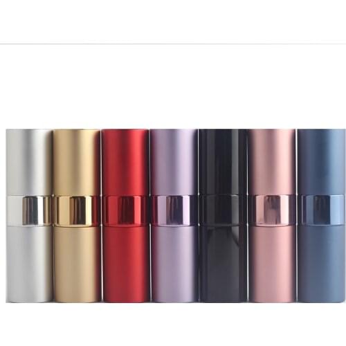 15Ml Mini Portable Refillable Perfume Bottle Travel Aluminum Atomizer Personal Care Glass Cosmetic Container 1 Free Shipping