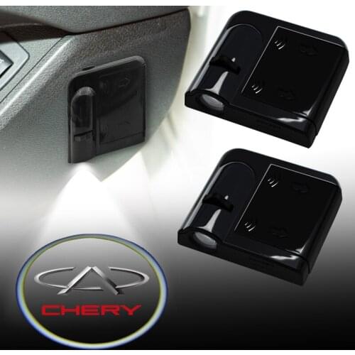 2pcs Car Door Welcome Light Car LED Lights Auto Lamp For Cherys Accessories Interior Fulwin QQ Tiggo 3 5 T11 A1 A3 A5 Amulet