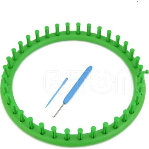 24CM Classical Round Circle Hat Knitter Knifty Knitting Knit Loom Kit Green