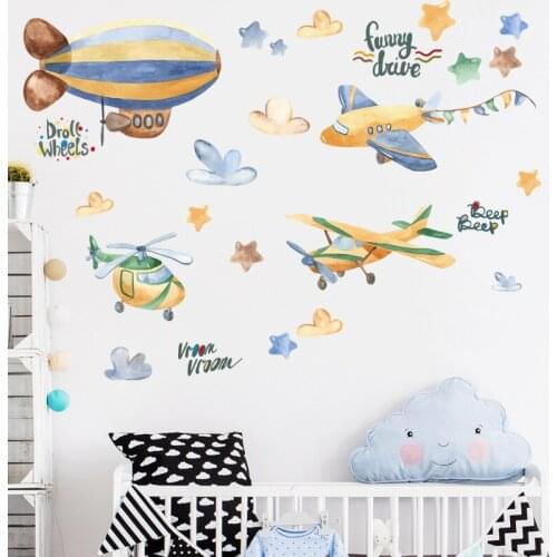60*120cm DIY Cartoon Picture for Kids Room Wall Sticker Baby Bedroom Nursery Poster and Print Home Decoration adesivo de parede