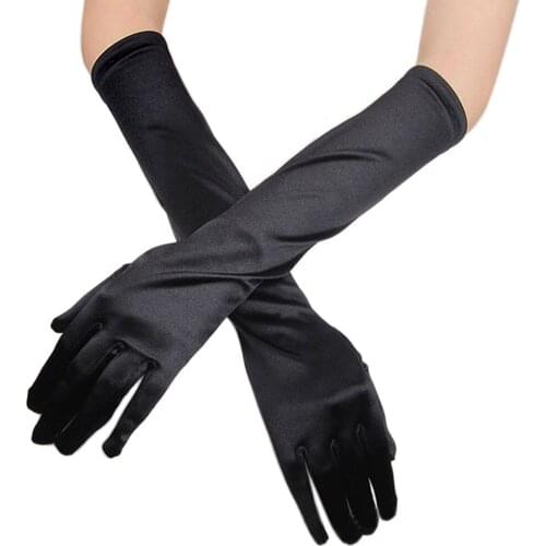 Satin Women Long Gloves Female Elbow Summer Sun Protection Driving Gloves High Quality Opera Evening Party Ladies Gloves #j1p