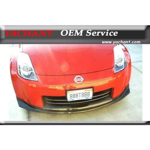 Car-Styling Auto Accessories Carbon Fiber Front Bumper Lip Splitter Fit For 2002-2005 350Z Z33 NI Style Front Lip