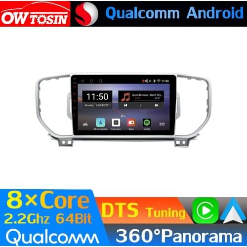 Qualcomm 8Core Android Car Media For Kia Sportage 4 QL 2016-2018 GPS 360 Camera Radio CarPlay DTS DSP HIFI Optical HDMI 4G WiFi