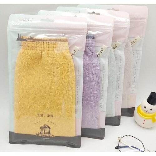 1Pcs For Shower Scrub Bath Gloves Random Color Exfoliating Bathroom Supplies Korean Style Viscose Fiber/Polyester Cotton