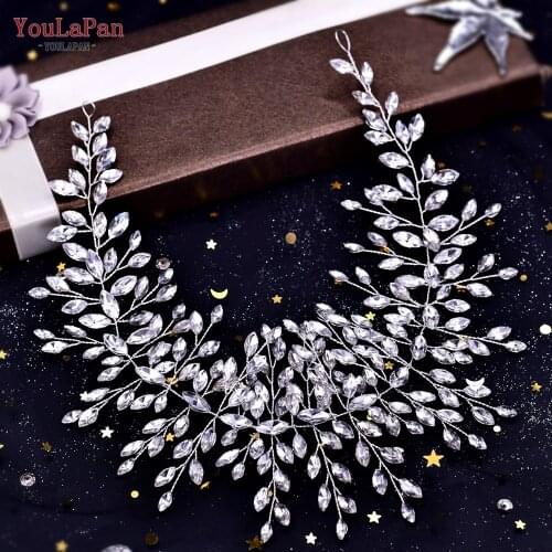 YouLaPan HP237 Elegant Rhinestone Bridal Headband Bridesmaid Women Hair Tiara Handmade Headwear Jewelry Wedding Accessories