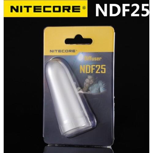 Nitecore NDF25 Flashlight White Diffuser Cone Traffic Wand Tip For EC11 EC21 EA21 MH12 MH10 MT2C Lantern With Head Of 25.4mm