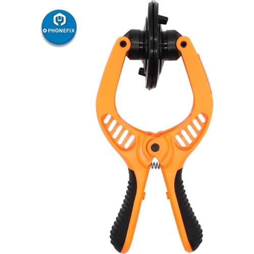 JM-OP10 Anti-slip Spring Pliers with 2pcs Suction Cups Phone LCD Screen Opening Plier Tool for iPhone Tablets PC Repair Tools