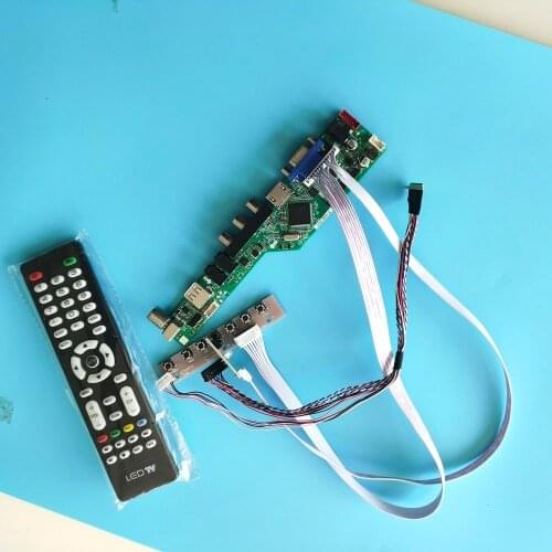 Kit for LP140WH1(TL)(C2)/(TL)(C3)/(TL)(C5)/(TL)(C6) LP140WH1 TL 1366x768 LCD HDMI TV VGA AV Panel Controller board USB 14" LED