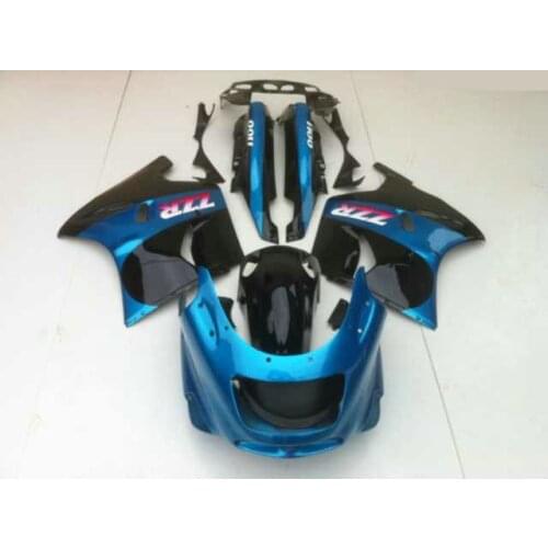 Custom Fairing kit for KAWASAKI Ninja ZZR1100D 93 00 01 03 ZZR 1100 ZX11 1993 2001 2003 ABS blue black Fairings set+Gifts KW07