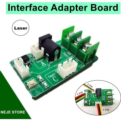 Laser Module Interface Adapter Board Connector for Laser Cutting Engraving Machine 4pin/3pin/2pin