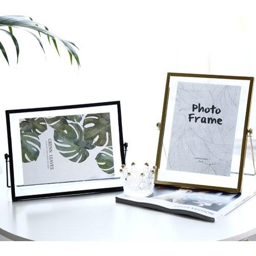 Metal Painting Picture Poster Frame Nordic Gold DIY Wall Photo Cube Contracted Frame Baby A4 Poster Black Family Decorate Frame