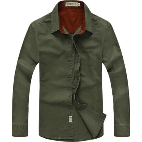 Men Outdoor Shirts Long sleeve Breathable Spring Autumn 100% Cotton Shirts Sports Cago Camping Climbing Tactics Army Male shirts