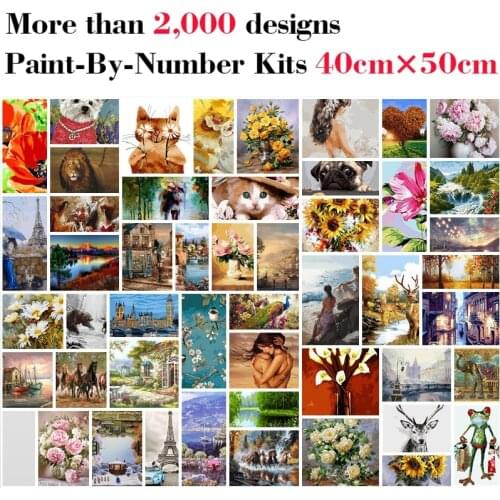 Mileelife Paintting By Numbers for Kids Adults DIY Beginner Oil Painting Kit Home Decoration