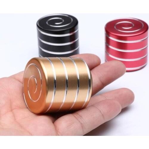 Desktop Decompression Rotating Cylindrical Gyroscope Office Desk Toys Optical Illusion Flowing Creative Toy