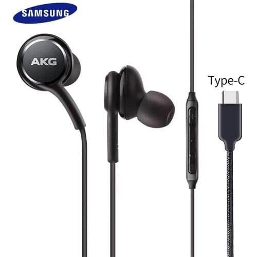 20 PCS Type C AKG Earphone EO-IG955 USB-C Jack In-Ear Stereo Earphone with Mic For Samsung Galaxy Note10