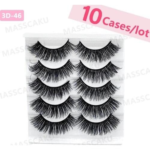 NEW 3D False Eyelashes Natural Look Handmade Volume Soft 3D Elegant Reusable Lashes Extension for Makeup Cruelty-Free