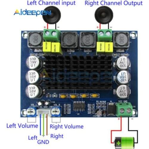 NEW TPA3116 Dual-channel Stereo High Power Digital Audio Power Amplifier Board TPA3116D2 Amplifiers 2*120W Amplificador DIY
