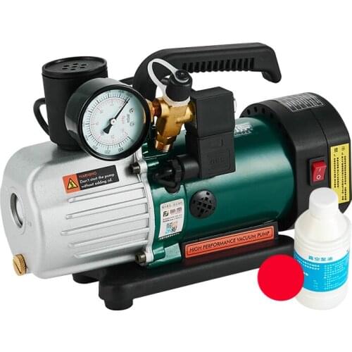 Single-stage Rotary Blade Intelligent Vacuum Pump Packing Machine Laboratory Refrigerator Suction Pump Portable 220V Vacuum Pump