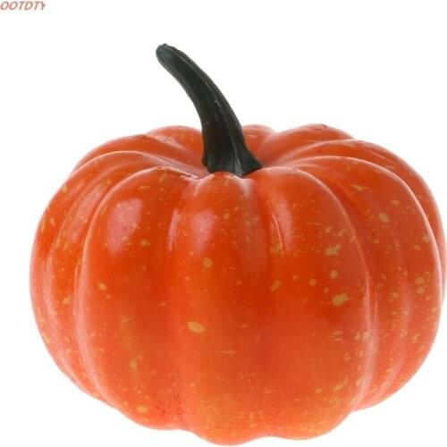 OOTDTY Lifelike Halloween Artificial Pumpkin Fake Fruit Vegetable Home Party Decor