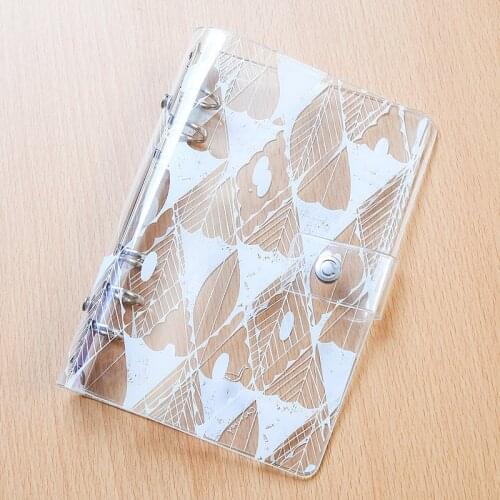 Yiwi Print Planner Cover PVC Super Transparent 6 Hole Loose Leaf Notebook Sheet Shell A5/A6 Office School Stationery