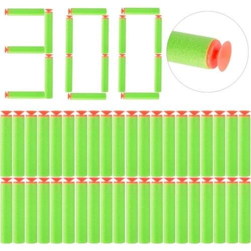 100pcs/200pcs/300pcs Soft Suction Bullets 7.2cm Refill Bullet Darts for Nerf N-Strike Elite Series Blasters Toy Gun Accessories
