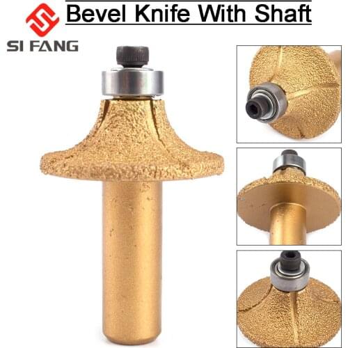R15 12MM Bullnose Vacuum Brazed Diamond Router Bits 1/2" Shank For glass metal woods stone marble rock