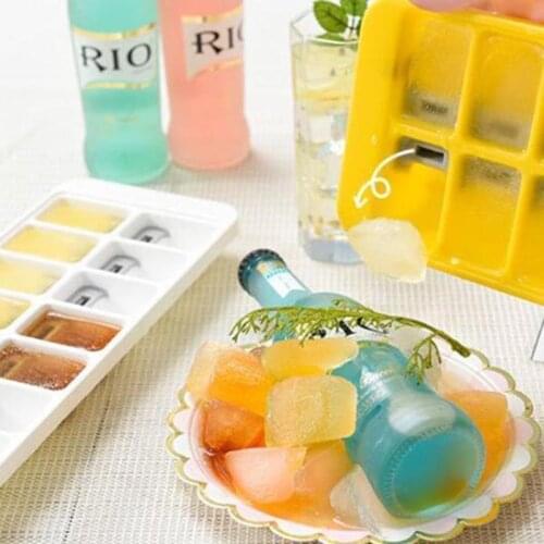DIY Silicone Ice Cube Tray Fruit Ice Maker Creative Small Ice Cream Mold Square Shape Easy To Remove Ice Cubes Kitchen Accessor