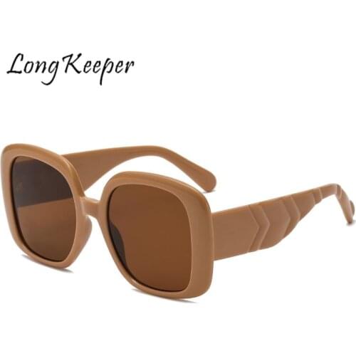 Oversized Square Sunglasses Women Brand Designer Retro Big Frame Sun Glasses Vintage Mens Shades Sunglasses Oculos Feminino UV