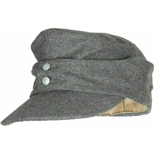 Tomwang2012. WWII WW2 German Army Em Panzer M43 M1943 Field Wool Cap Grey MILITARY Reenactments