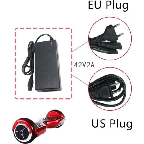 AC DC 42V 2A Power Adapter Universal Charger 42V 2A Power Adapter Charger For 2 Wheel Self Balancing Scooter for Hoverboard Unic
