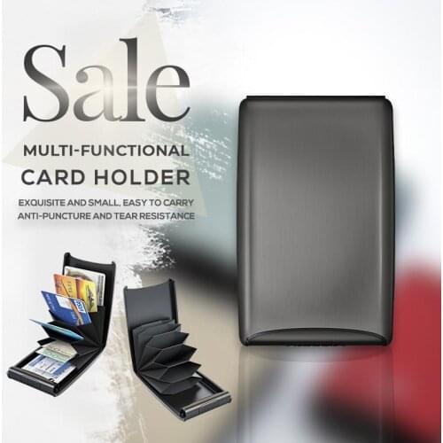 Universal Credit Pocket Purse Business Name Cards storage Wallet Man Women Secure RFID Deposit and Withdrawal Wallet Card Holder