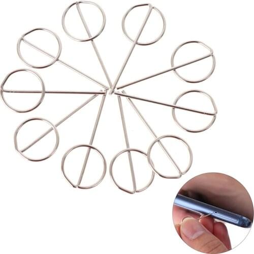 10pc Universal for Sim Card Tray Removal Eject Pin Key Tool Needle