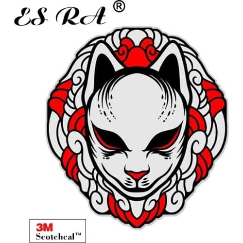 8/13CM Car Stickers Decals Vinyl Waterproof Japanese Cat Mask Laptop Pegatinas Matt for Luggage Window Wall Helmet Motor Bottle