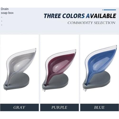 Leaf Shape Soap Box Bathroom Holder Storage Plate Tray Case Gadgets Dropshipping