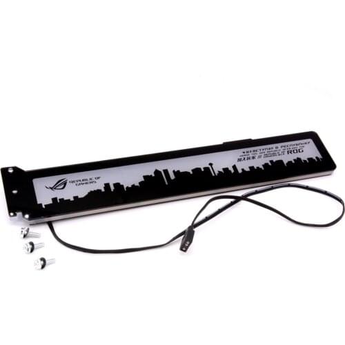 Custom-made Acrylic Bracket use for Brace GPU card with RGB Light Size 280*45*6mm Fix Video Card Compatible AURA System 12V RGB