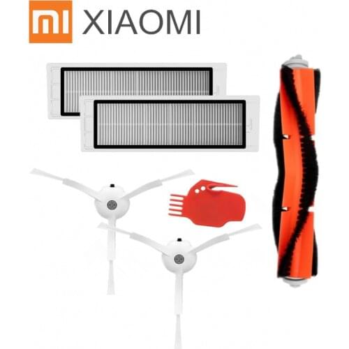 Suitable for Xiaomi Mi Robot Vacuum Cleaner parts side brush X2PC, HEPA filter X2PC, main brush X1PC ,tool *1pc