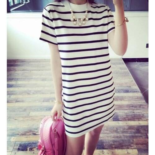 Womens Ladies Loose solid color long-sleeved long T-shirt Skirt Dress Shirt tops