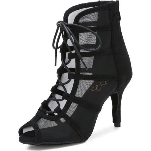 Social Ballroom Dance Sandals Lady`s Latin Salsa Tango Professional Dancing Shoes S075