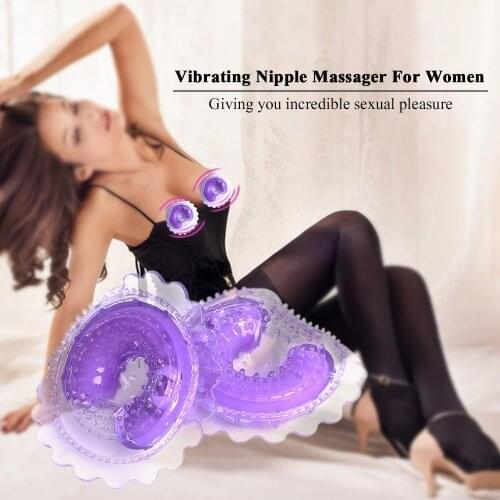 Women Vibrating Nipple Massager Women Breast Vibrator Enlargement Stimulating Female Masturbation Sex Toy In Bra Increase Size