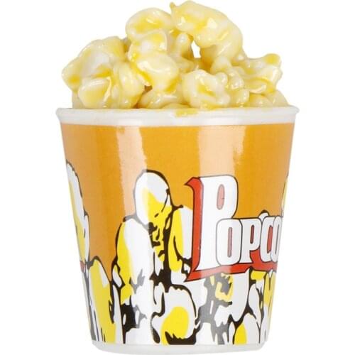 1PCS A Bucket of Popcorn Toy Mini DIY Simulation Food Toy for Doll Home Decor 1/6 Doll House Miniature